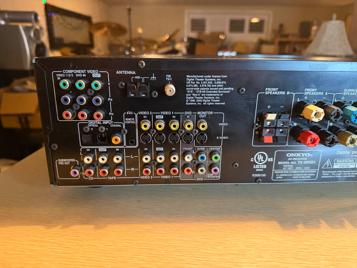 Onkyo TX‑SR501 6.1-Channel Home Theater Receiver FRESH SERVICE W/ Remote Bundle