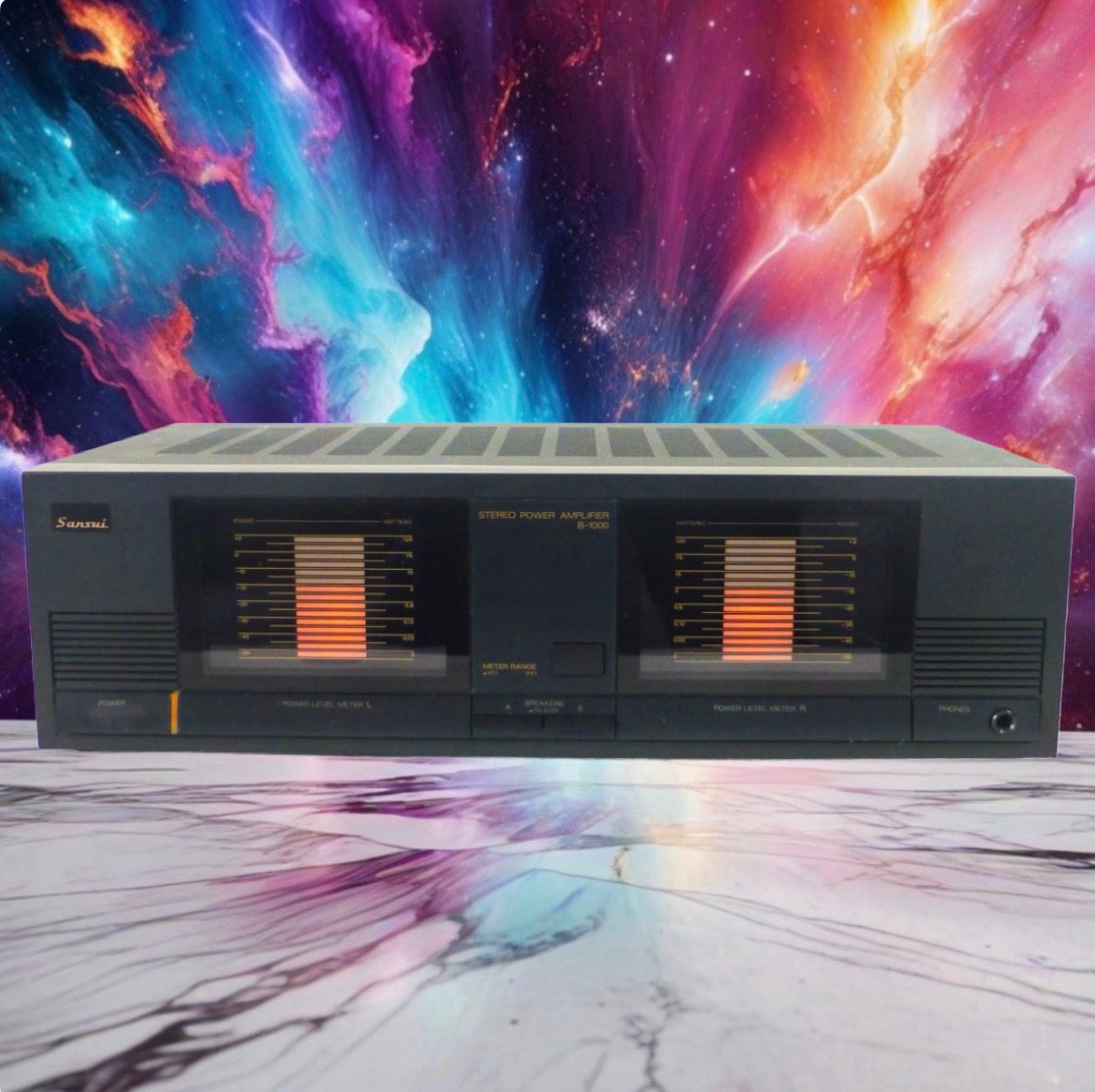 Sansui B-1000 Vintage Power Amplifier Freshly Serviced Beauty Rare Sounds Great!