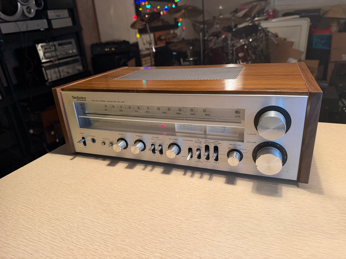 Near Mint Technics SA-400 Vintage Stereo Receiver Fresh Pro Service Beauty🔥🎶