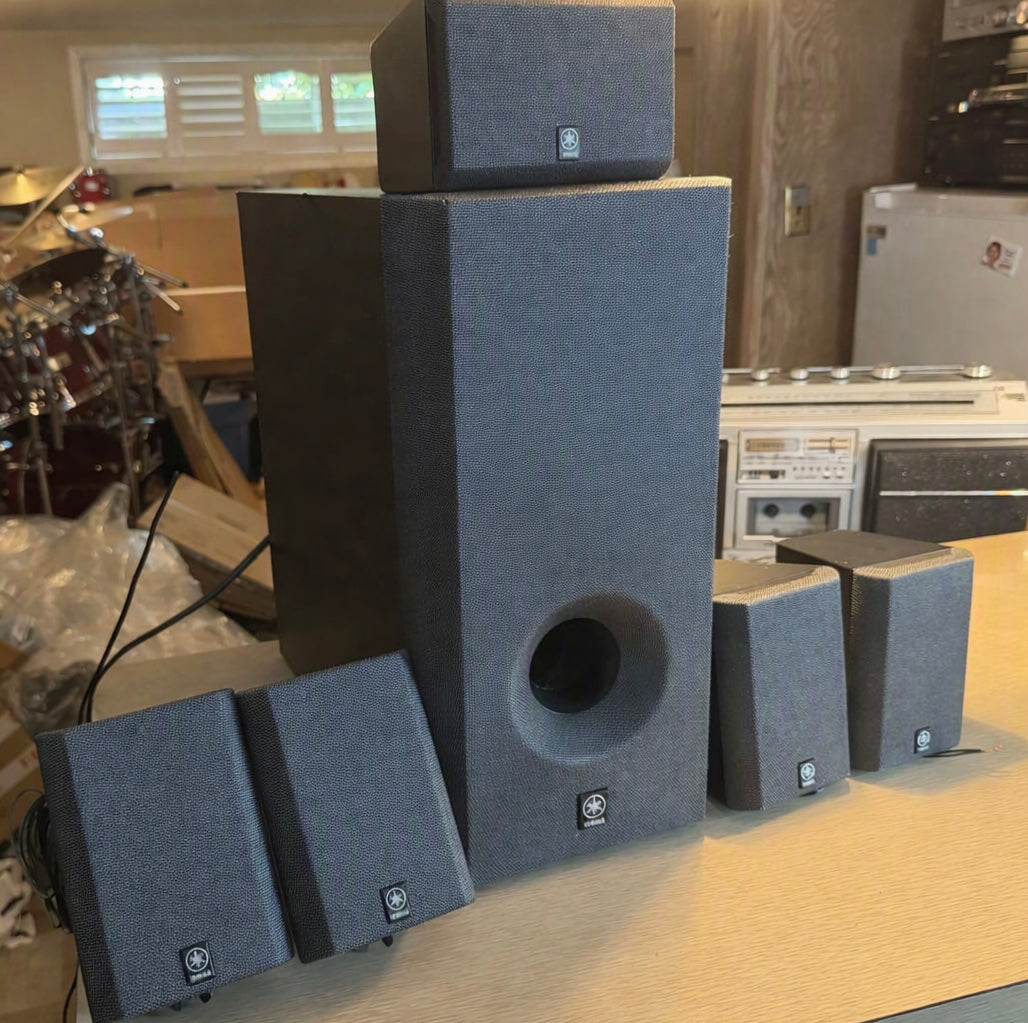Yamaha SW-P201 Subwoofer + 5 Satellite Speakers NX-C220 Working Well 🔥🎶