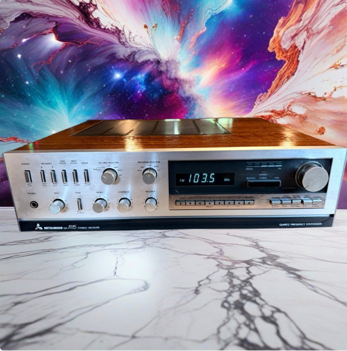 Audiophile Mitsubishi DA-R15 Stereo Receiver Beautiful Finish FRESH SERVICE 💎