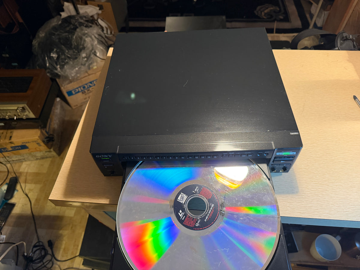 Sony MDP-K50 Laserdisc CDV CD LD Optical Disc Player New Belts Extremely Rare🔥