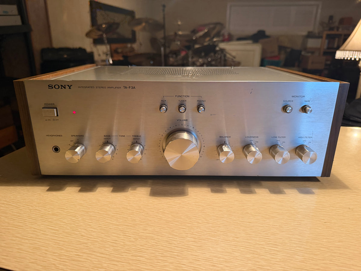 Vintage Audio Silver Sony TA-F3A Integrated Stereo Amplifier Fresh Service🎶🔥