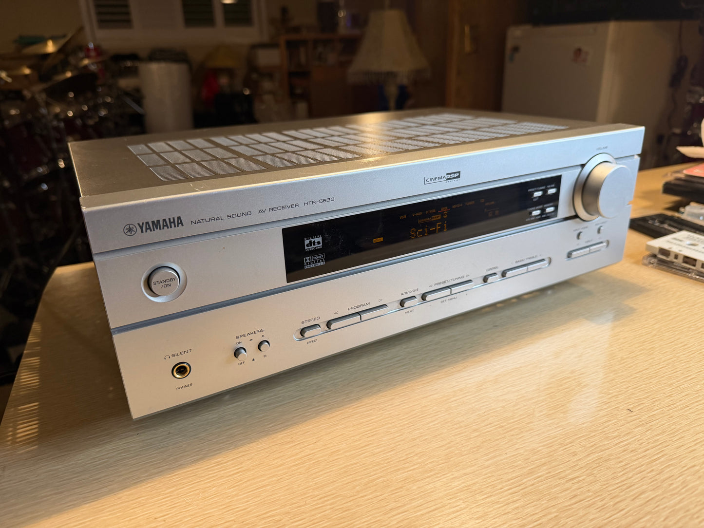 Yamaha HTR-5630 Natural Sound AV Receiver Silver Tested & Cleaned Working #2