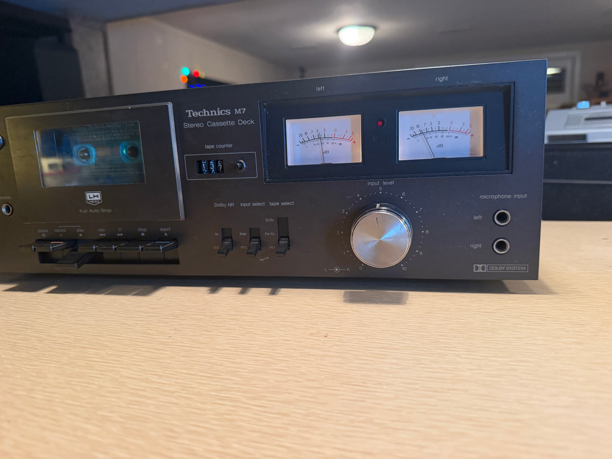 Technics RS-M7 Stereo Cassette Deck Works Great Full Fresh Service Crisp Sound🎶