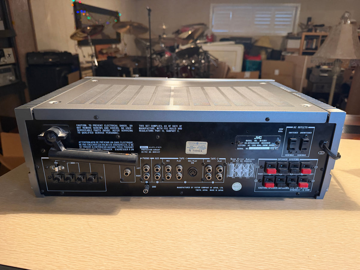 Vintage JVC JR-S301 Stereo Integrated Receiver Graphic Equalizer Serviced 60WPC!