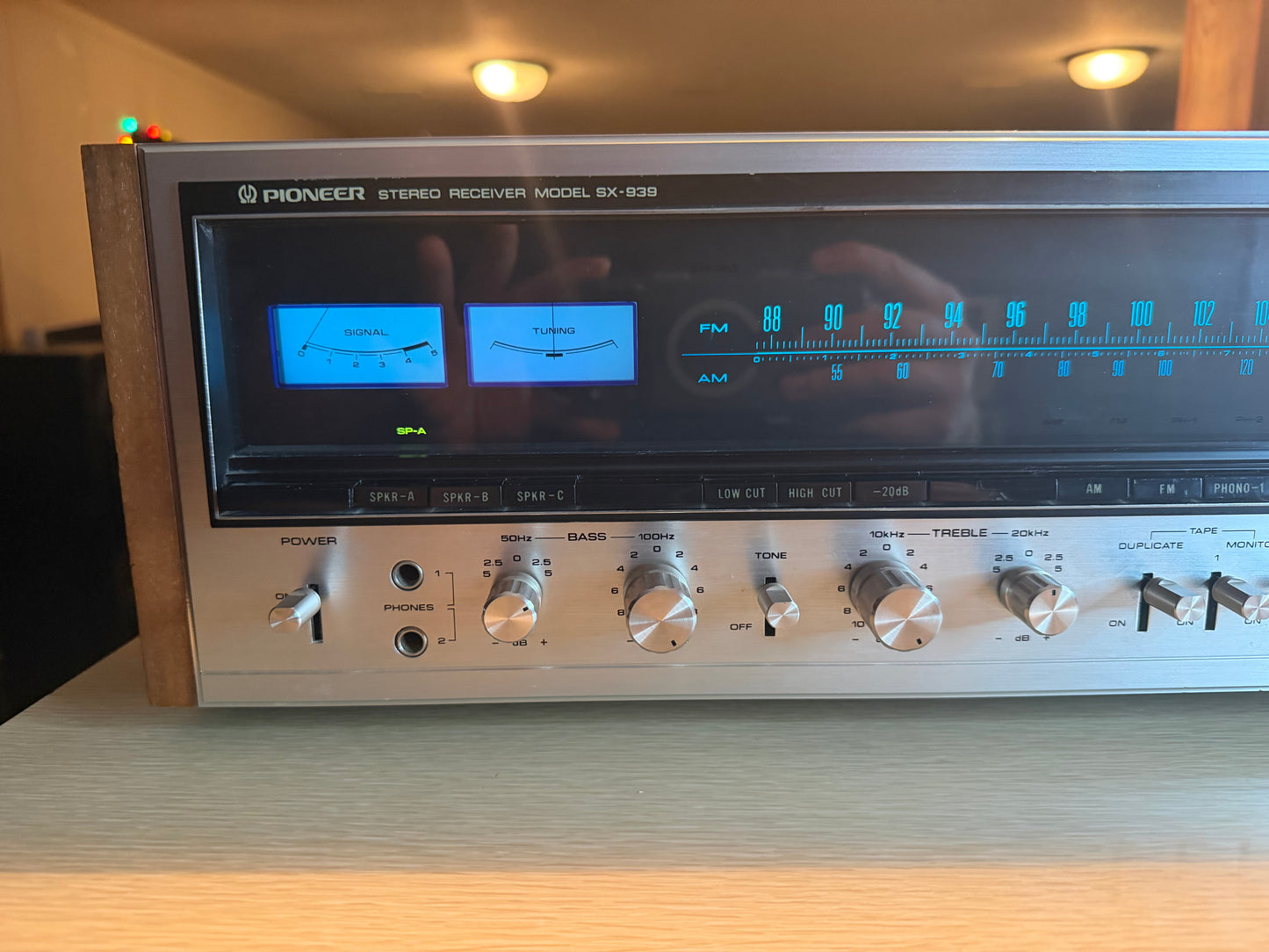 Pioneer SX-939 Stereo Amplifier 70 WPC Full Fresh Service, Bulbs Replaced N MINT