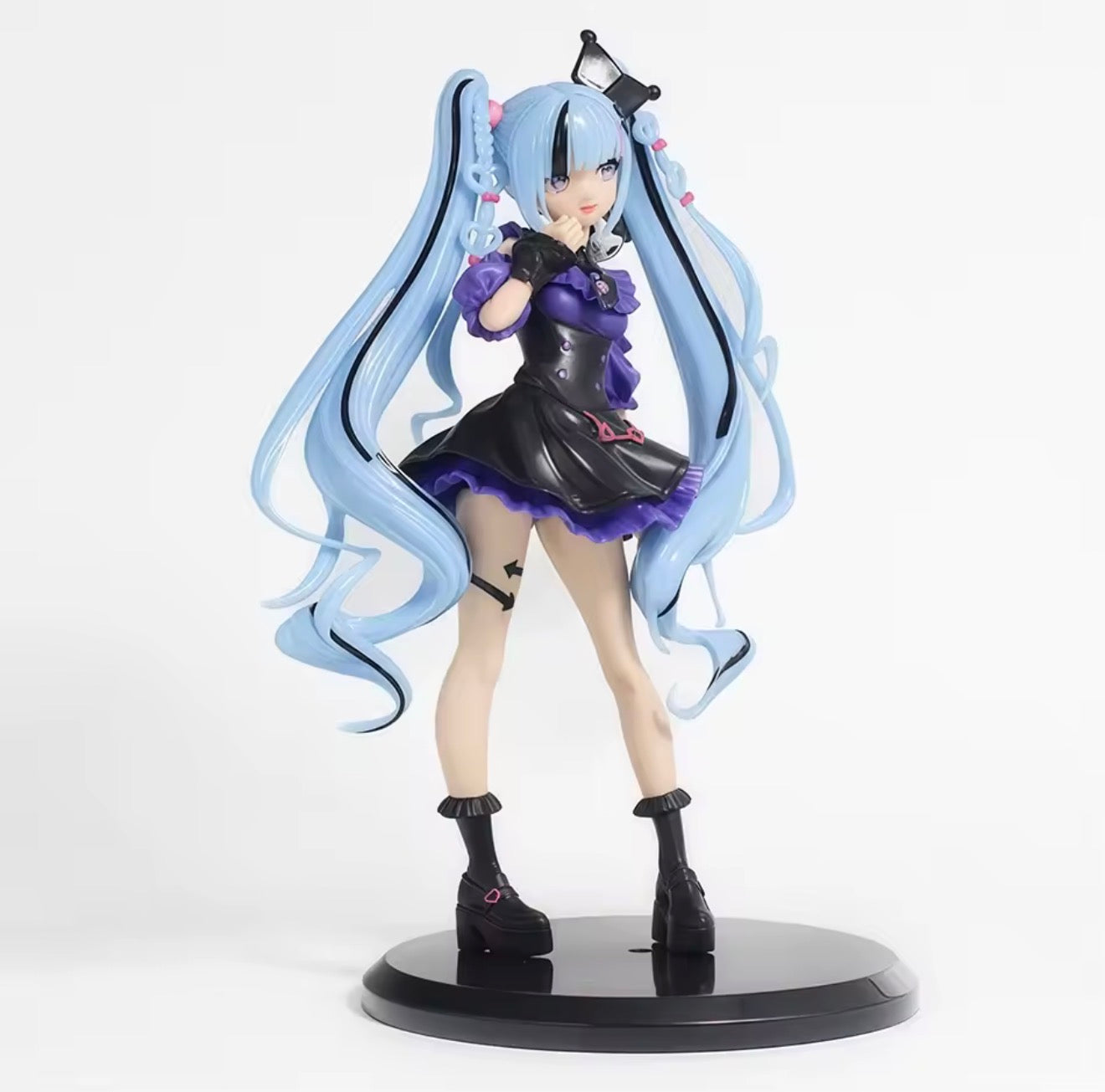 FuRyu Trio-Try-iT Hatsune Miku 19cm Snow Miku x Kuromi Figure Anime Figurine NEW