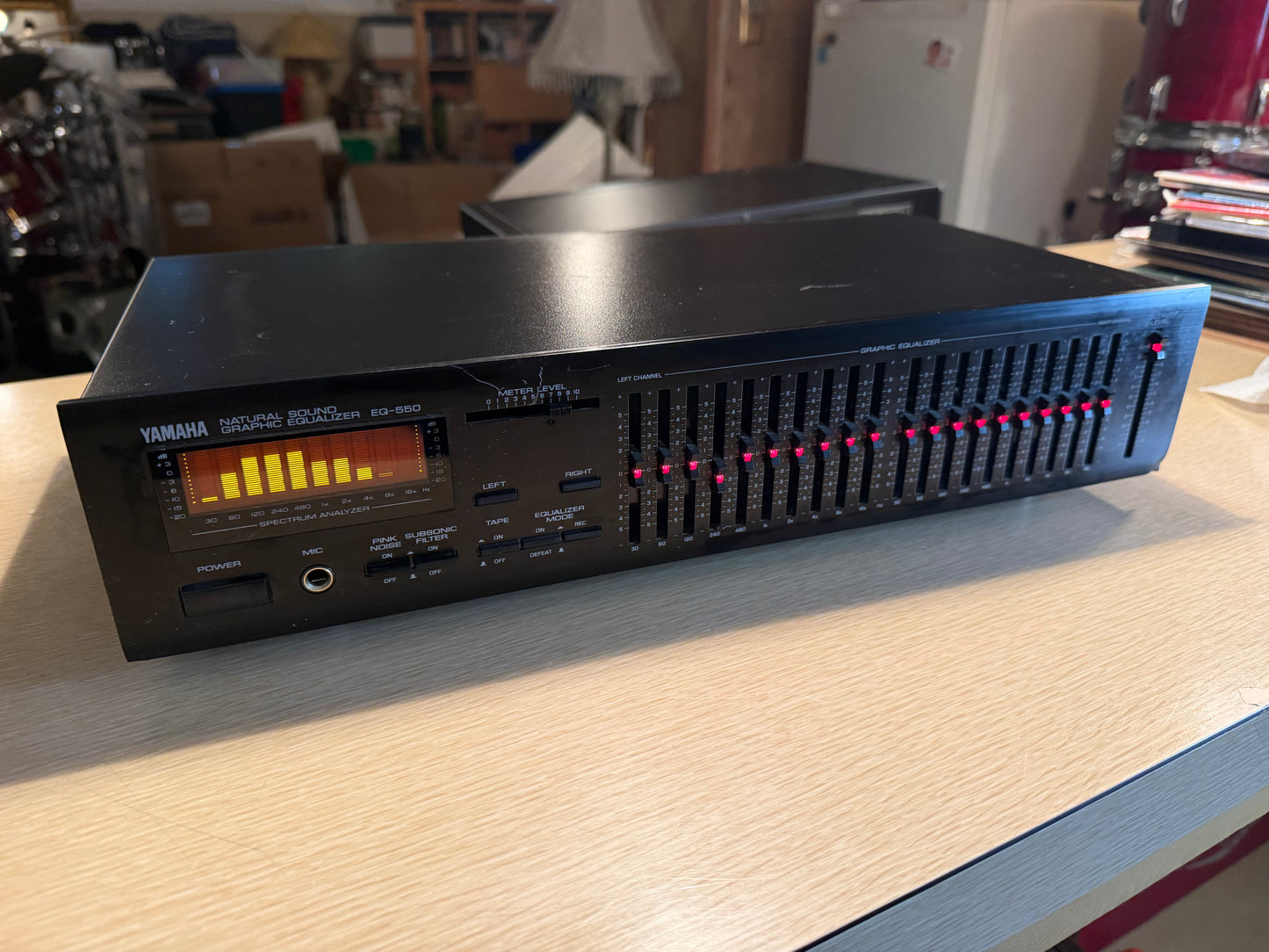 Yamaha EQ-550 Vintage Stereo Graphic Equalizer RARE Made In Japan Serviced Clean