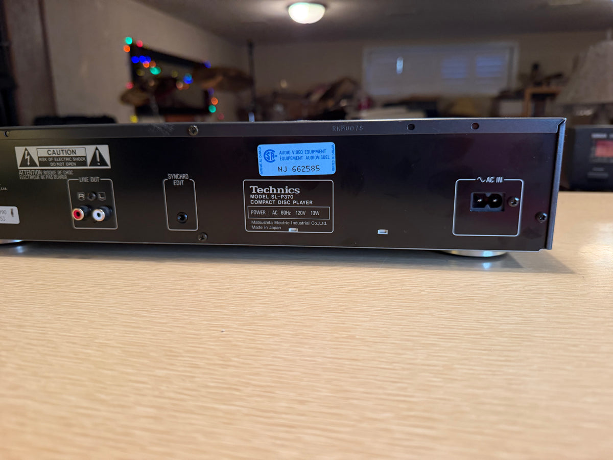 Technics SL-P370 CD Player MASH 4 DAC Serviced Working 1990 Made in Japan V Rare