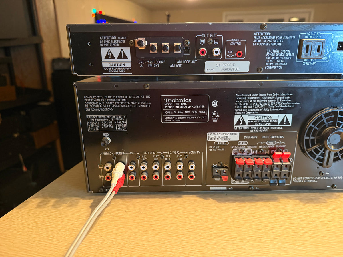 Technics SU-G95 Amplifier + ST-K50 Tuner Dolby Pro-Logic Surround Japan Serviced