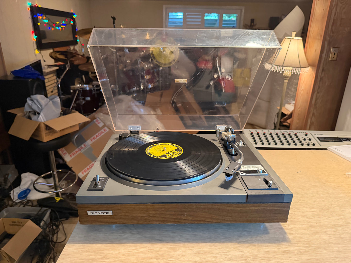 1976 Pioneer PL-115D Belt-Drive Turntable, New Belt + Stylus, Serviced Beauty🎶