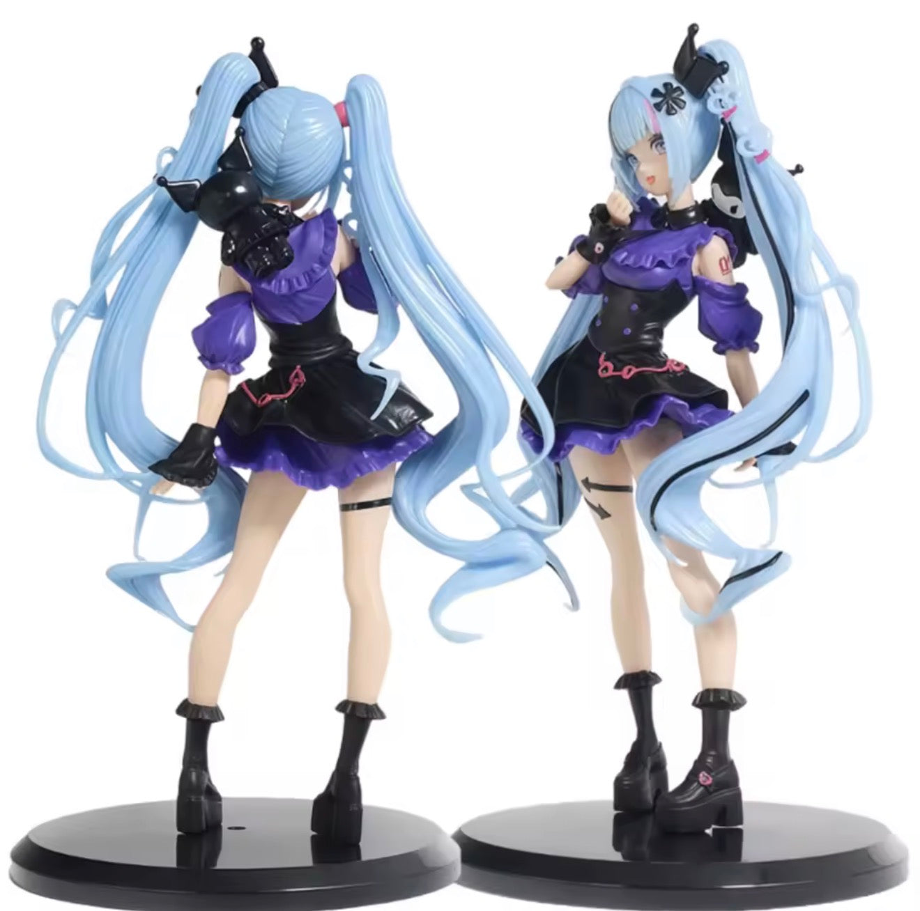 FuRyu Trio-Try-iT Hatsune Miku 19cm Snow Miku x Kuromi Figure Anime Figurine NEW