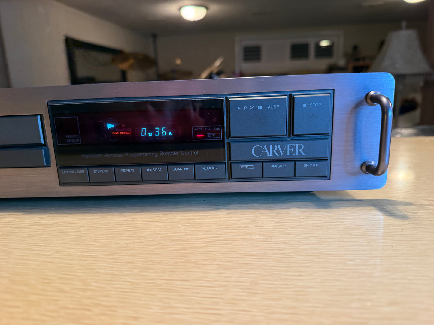 Vintage Carver TL-3100 Compact Disk Player New Belts Serviced High Fidelity Gray