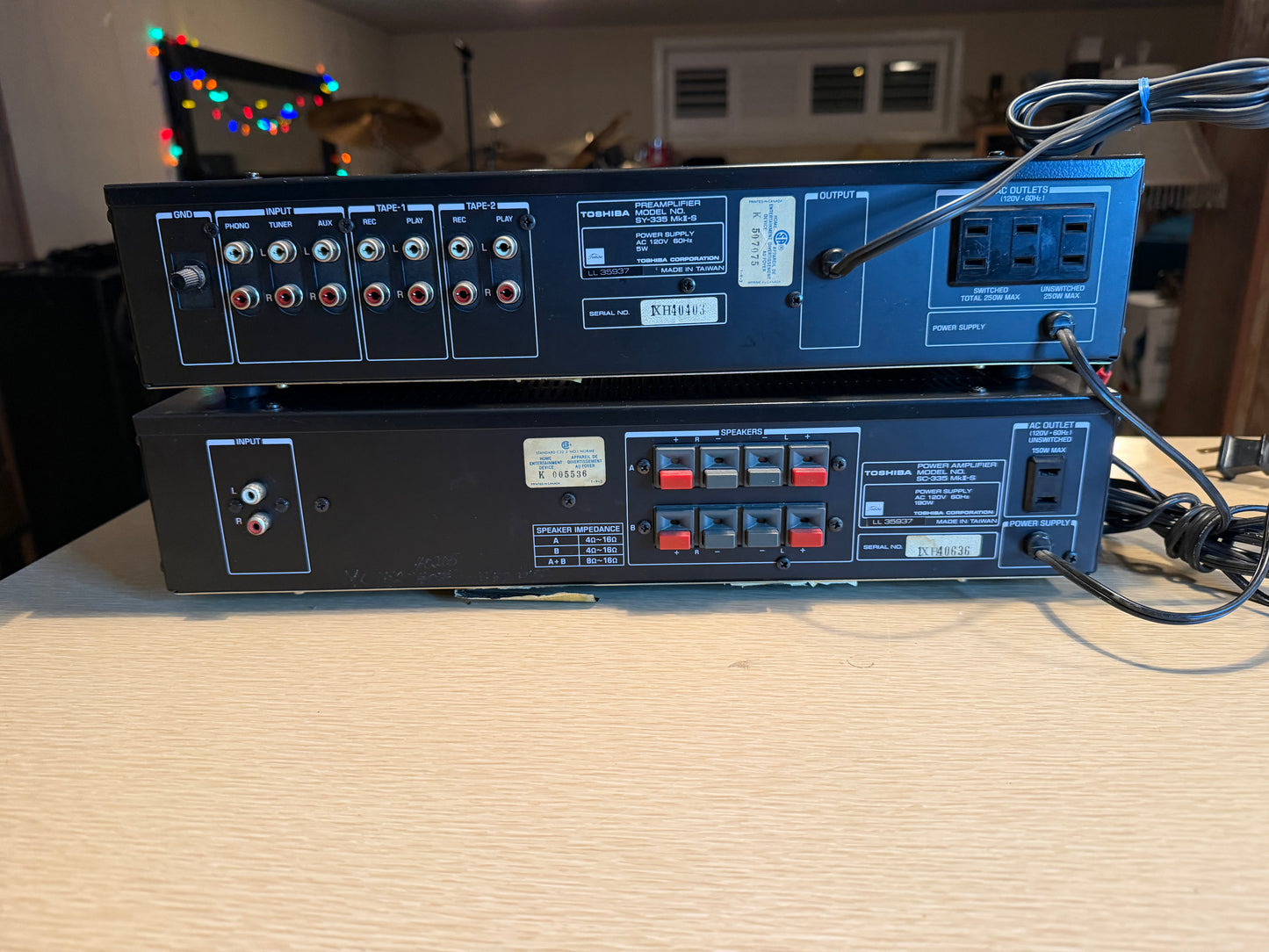 Toshiba AUREX SC-335 MK II Amp & Toshiba SY-335 MK II Preamp FULL FRESH SERVICE!