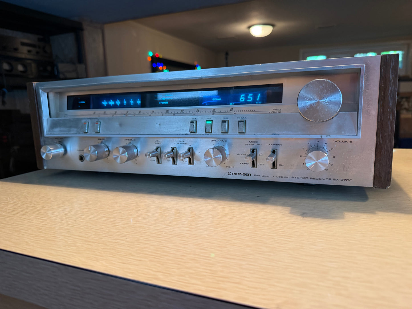 Vintage Pioneer SX-3700 Stereo AM/FM Receiver FRESH Service New Bulbs Rare Beaut