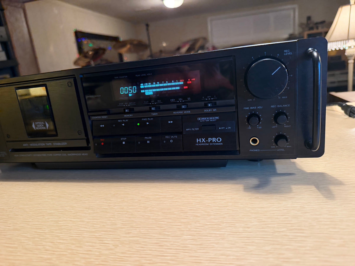 Carver TDR-1500 HX-Pro Cassette Deck High Fidelity Freshly Serviced Rare Beaut🎶