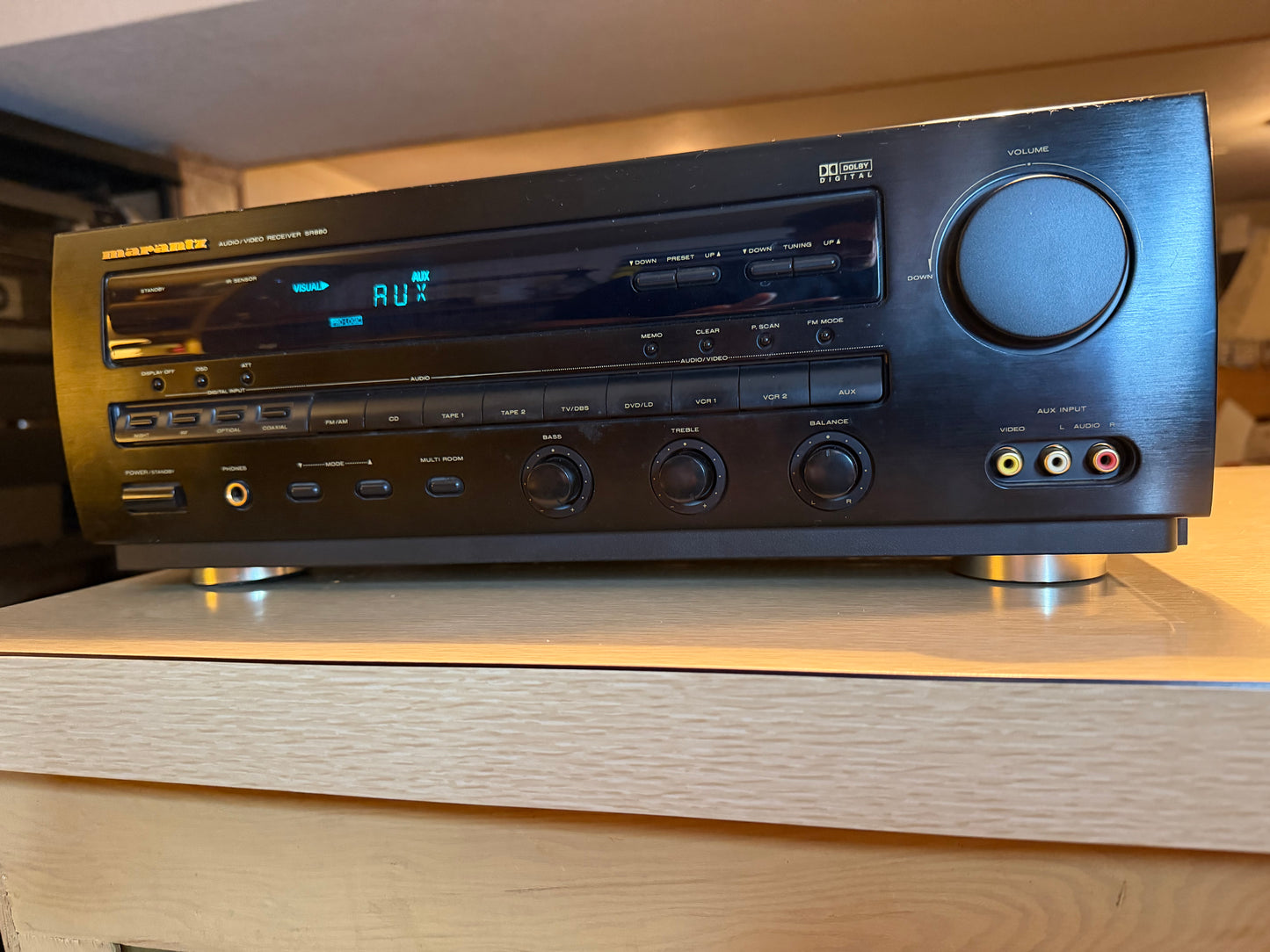 Marantz SR880 Audio / Video Receiver Tested Full Fresh Service Rare 110 WPC TANK