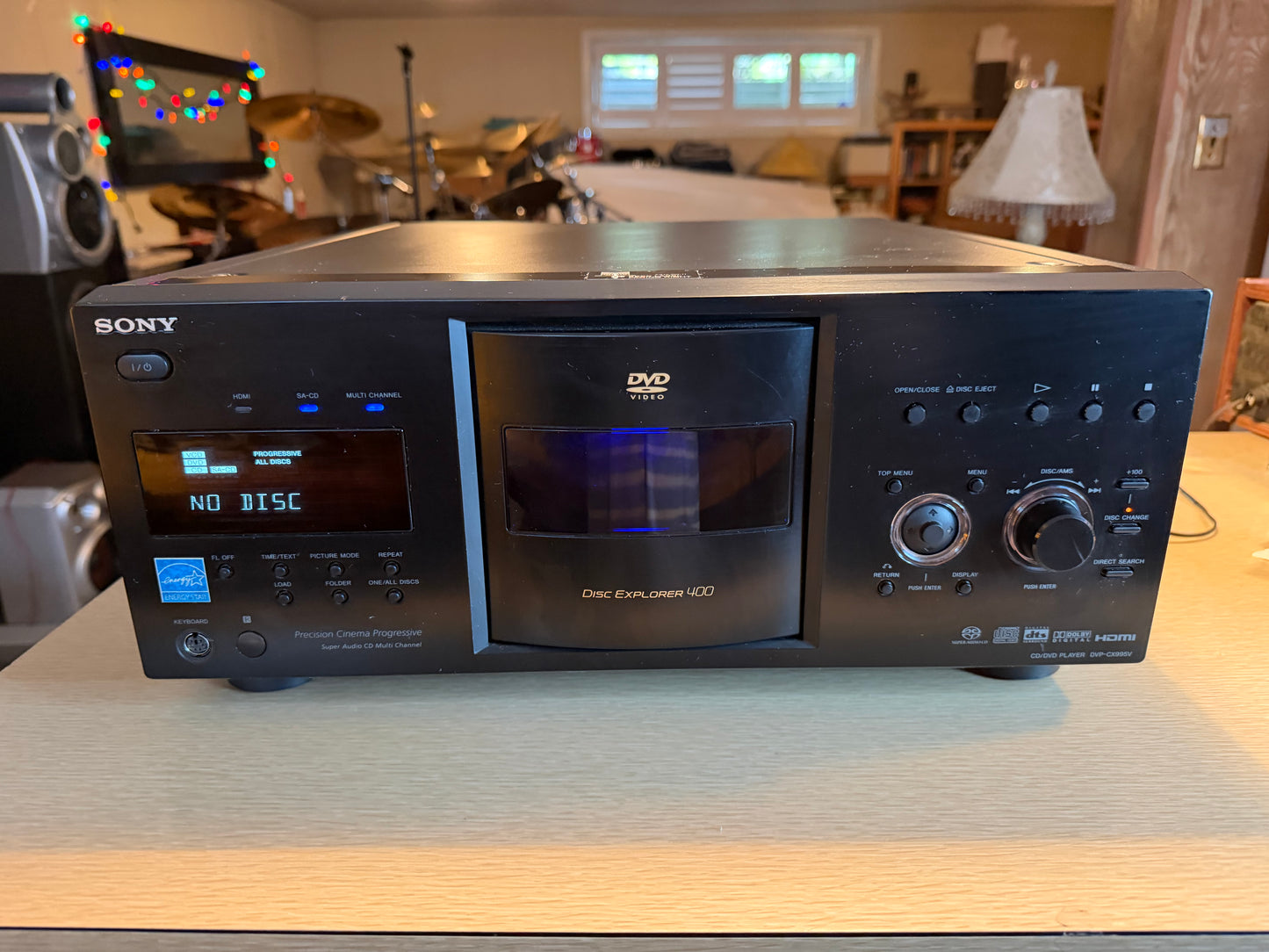 Sony DVP-CX995V Disc Explorer 400 CD With Remote/HDMI Cable. New Belts!!