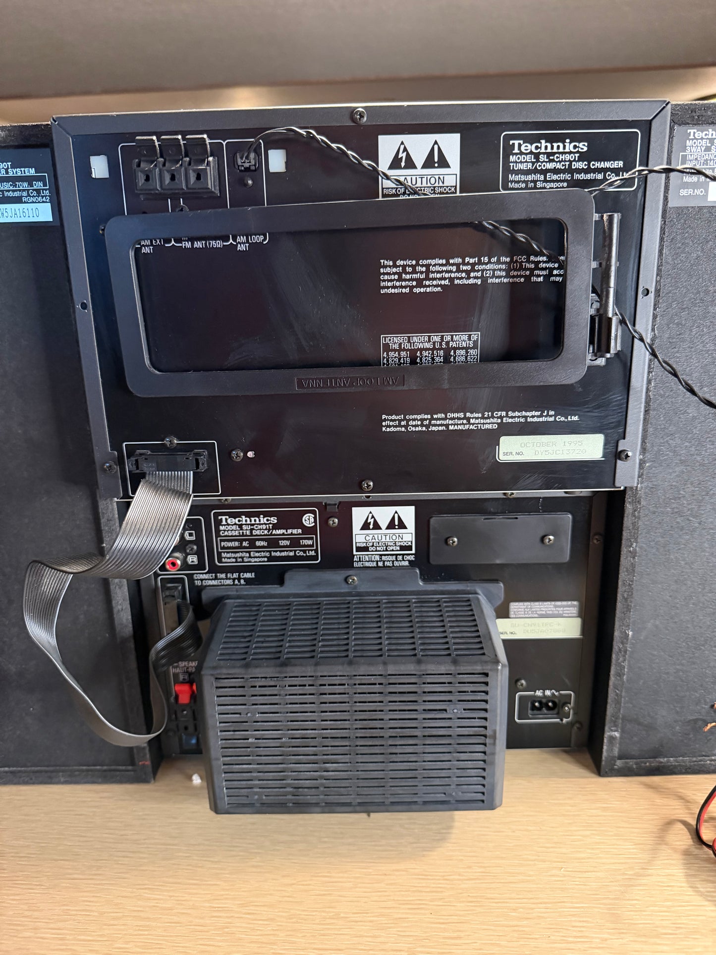Technics SC-CH90t System SU-CH91T Cassette Deck Amp+SL-CH90T Tuner Cdp Serviced!