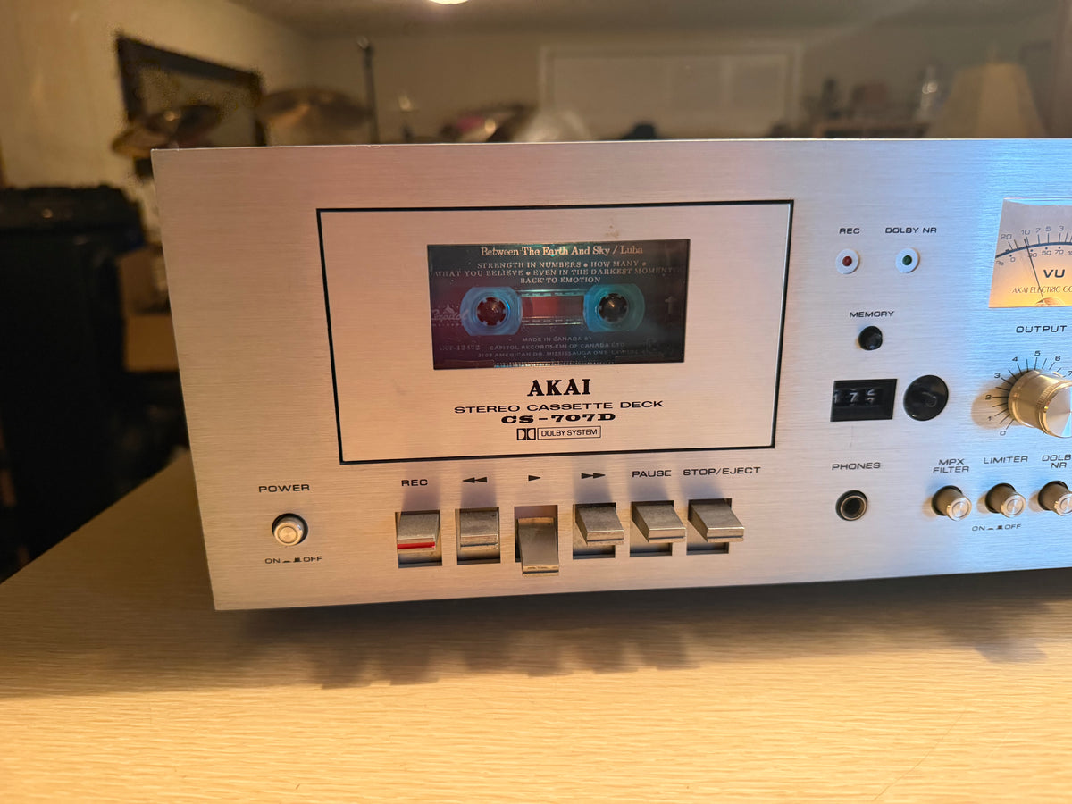 Akai CS-707D Stereo Cassette Deck Vintage HIFI Excellent CND Fresh Service🎶🔥