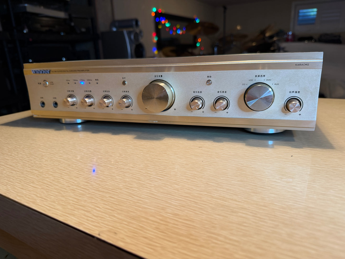 Very Rare Winner AD-980 Super Digital Karaoke Pre-Amplifier Gold Serviced