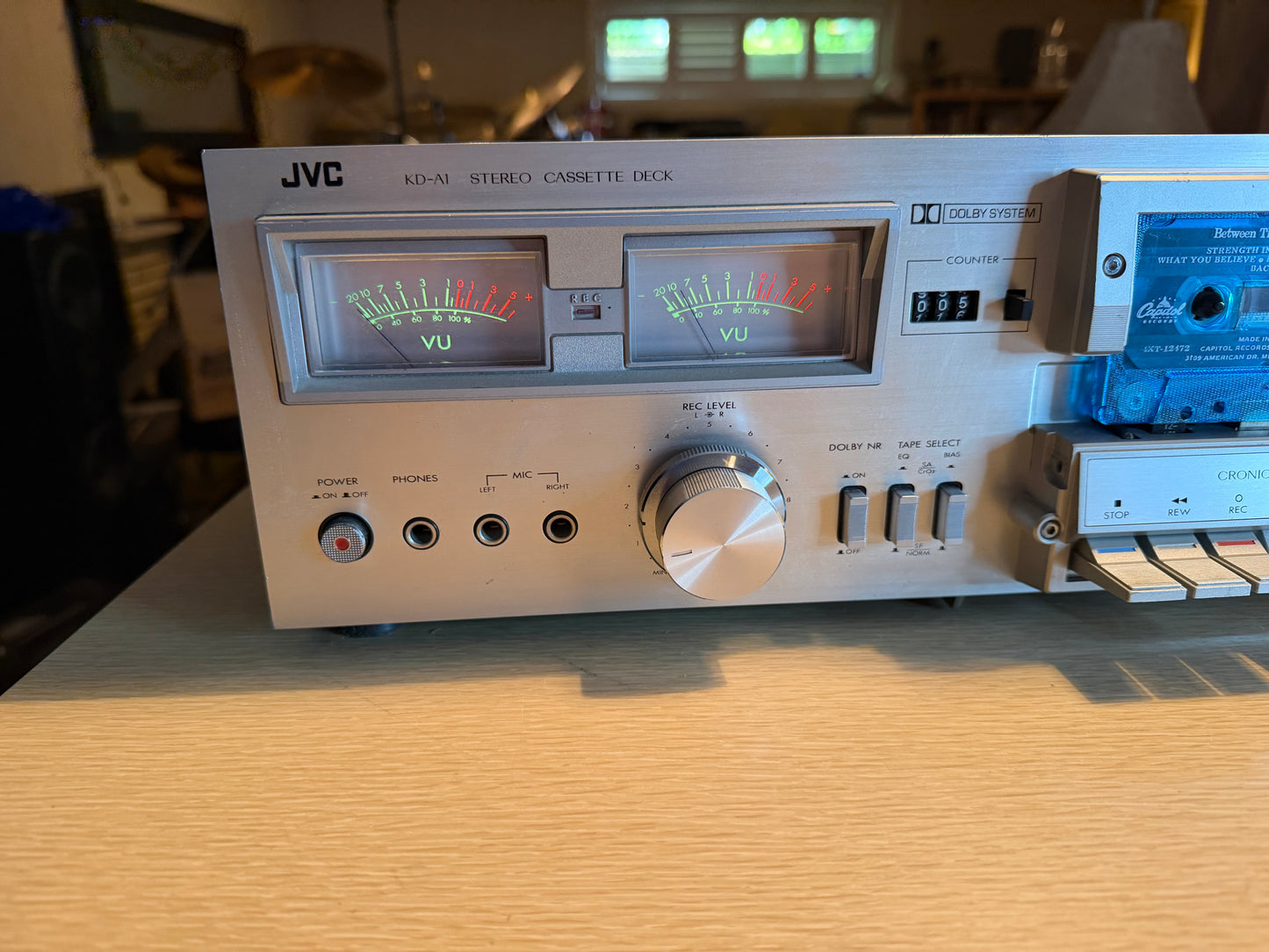 JVC KD-A1 Cassette Deck; New Belts; High Fidelity Beautiful VU Meters Very Rare!