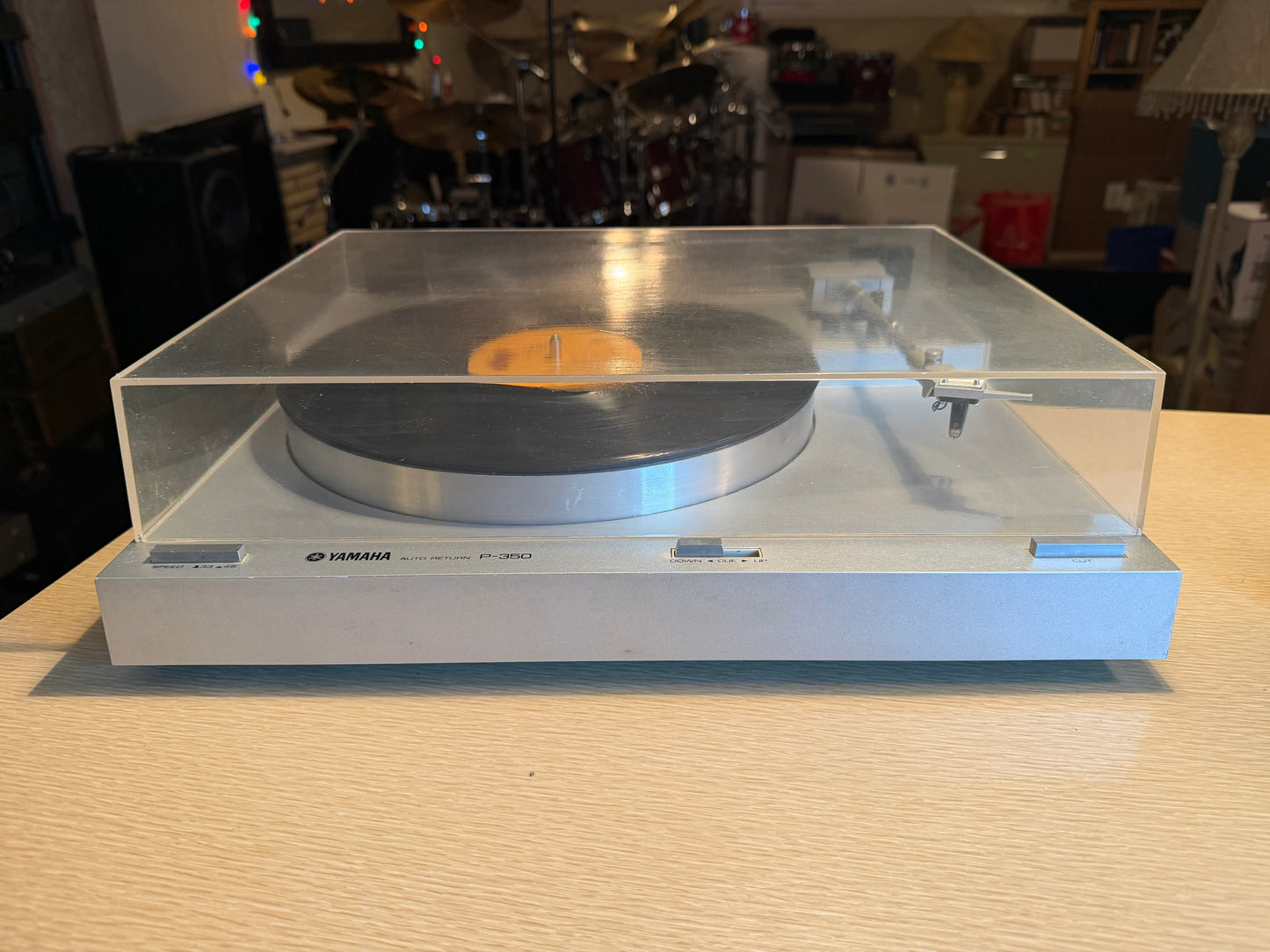Yamaha P-350 Auto Return Turntable Belt Drive SERVICED WORKS AND SOUNDS GREAT🔥