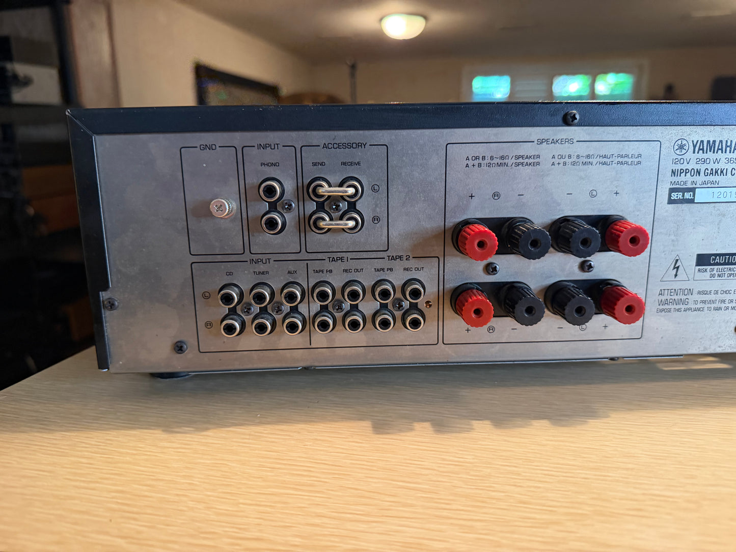 Yamaha A-520 Natural Sound Stereo Amplifier Excellent Fresh Servicing 75WPC 🎶🔥