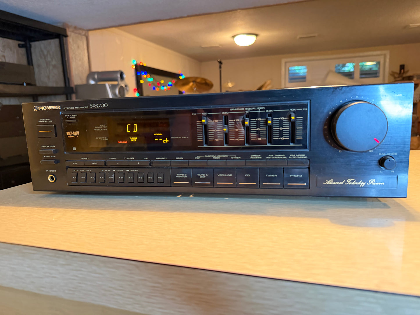 Pioneer SX-2700 AM/FM Stereo Receiver 65WPC EQUALIZER BUILT IN SERVICED V RARE🔥