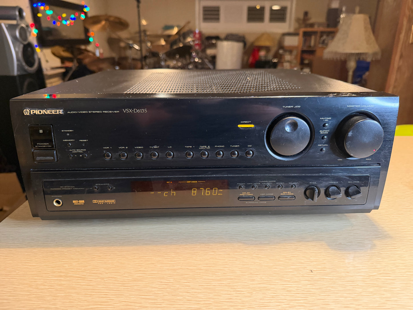 Pioneer VSX-D613S AV stereo receiver MONSTER 130WPC BEAST CLEANED & Tested Rare!