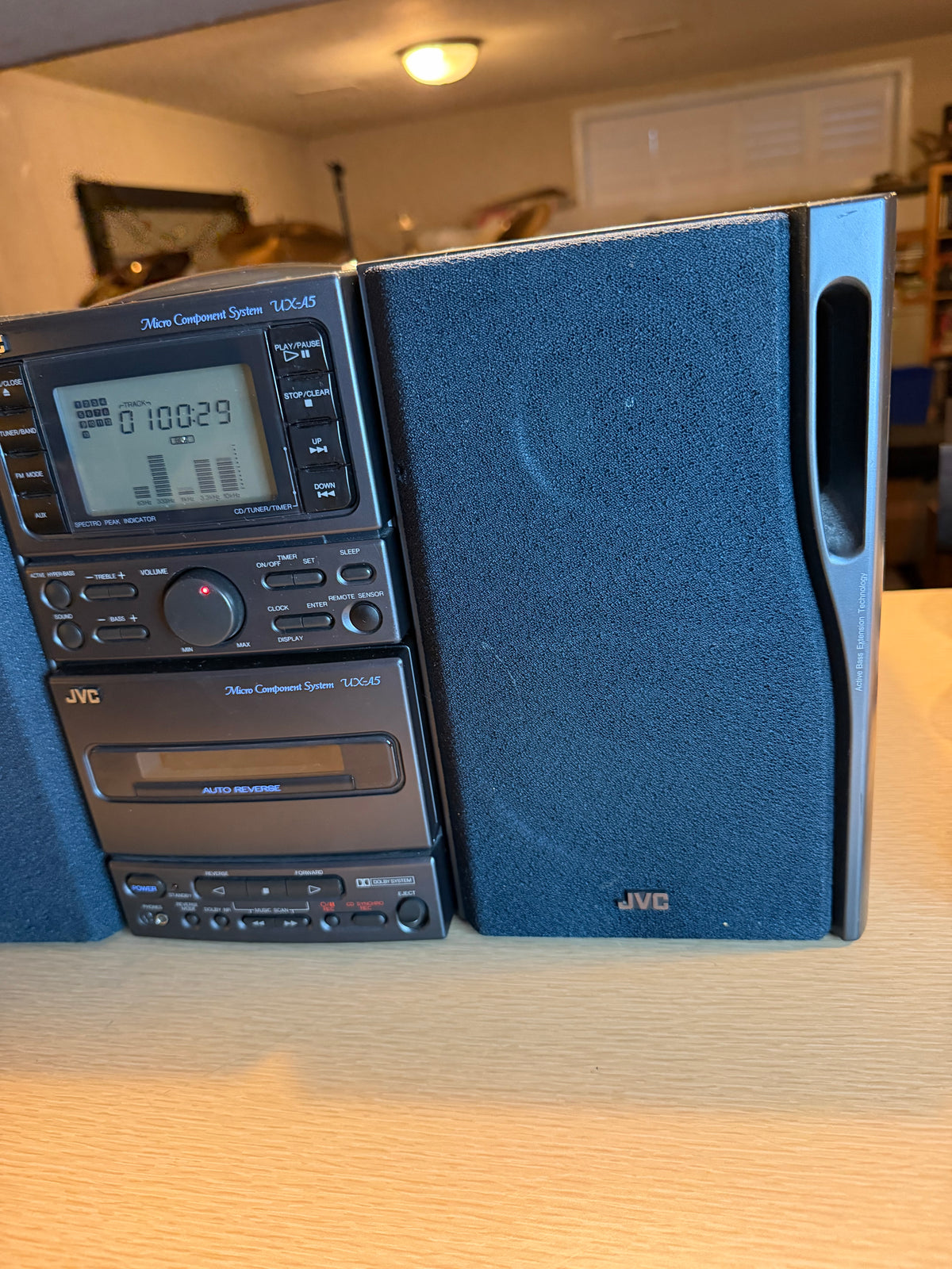 JVC UX-A5 Complete Micro Component System AM FM Stereo CD Tape Deck Fully Works!