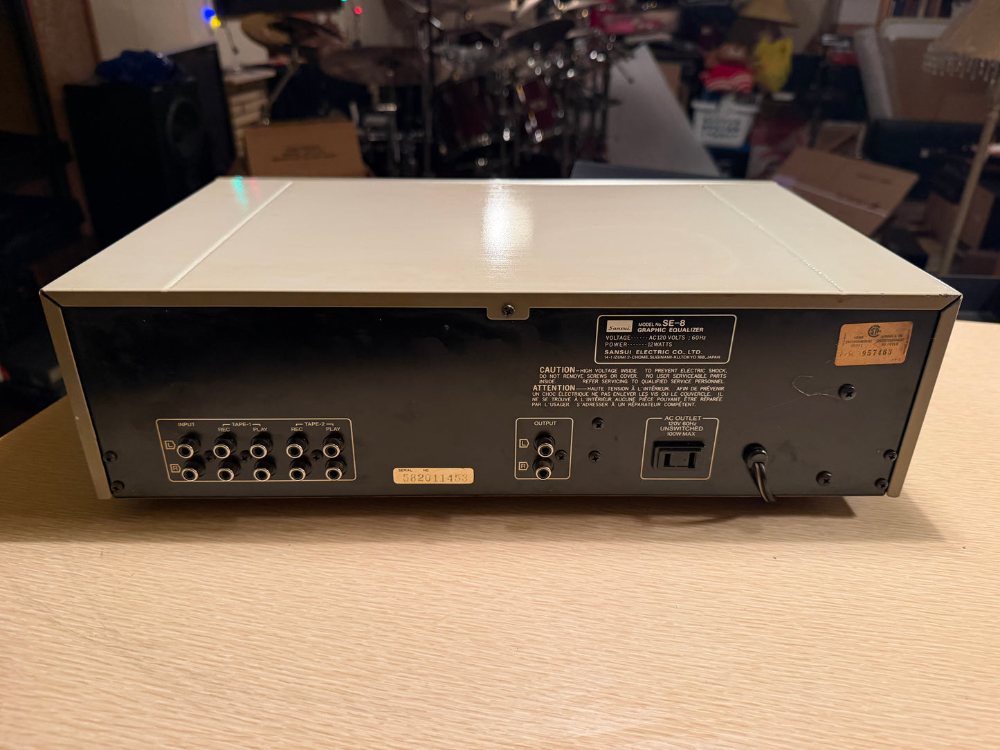 Sansui SE-8 Graphic Equalizer Blue-Light Spectrum Analyzer NEW Bulbs SERVICED🎶
