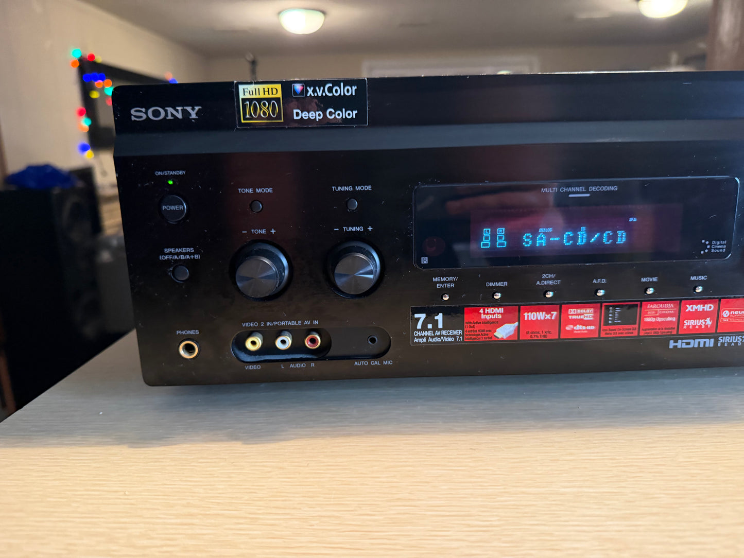 Sony STR-DA2400ES AV Receiver 7.1 Channel Surround Sound Amplifier Fresh Service