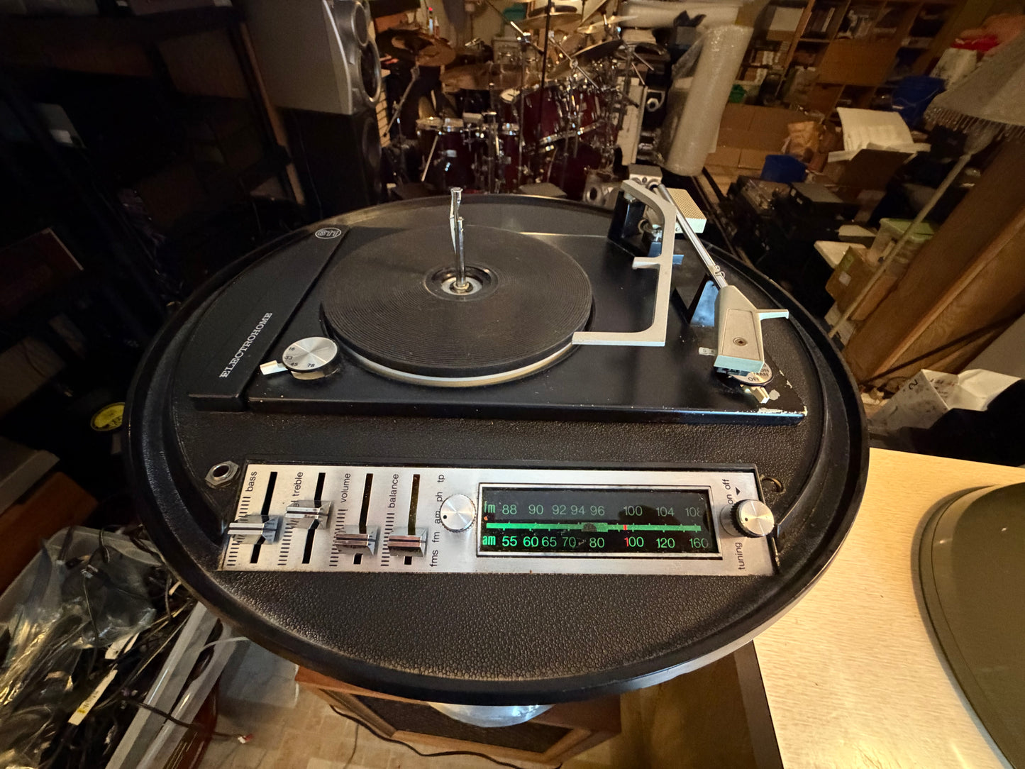 Vintage Electrohome Apollo 611 Solid State Turntable W/ Stand Tested Very RARE🔥