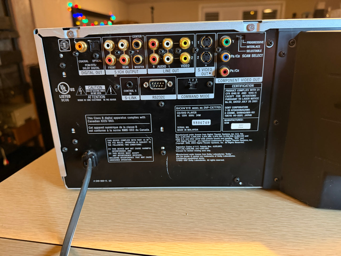 Sony DVP-CX777ES 400-Disc CD/SACD/ Changer ES Series FRESHLY Serviced Remote🔥