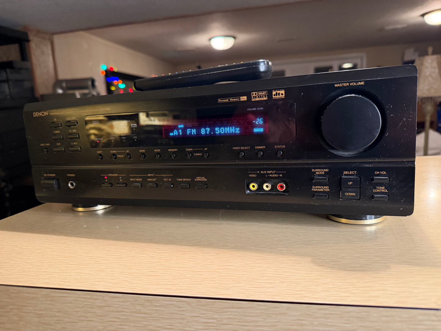 Denon AVR-682 6.1 Channel Receiver Dolby Pro Logic II SERVICED REMOTE Bundle🔥