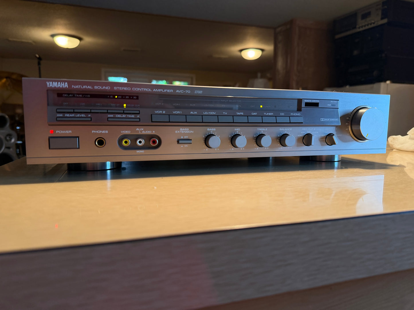 Yamaha AVC-70 Pre-Amp With Remote Control Excellent FRESHLY Serviced High End🎶