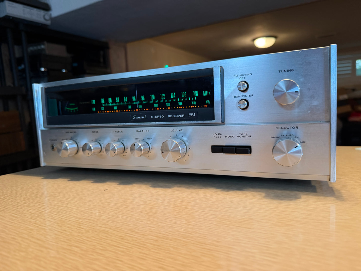 Sansui 551 Stereo Receiver - 1974 Vintage Full Fresh Service Crisp Sound Wow🔥🎶