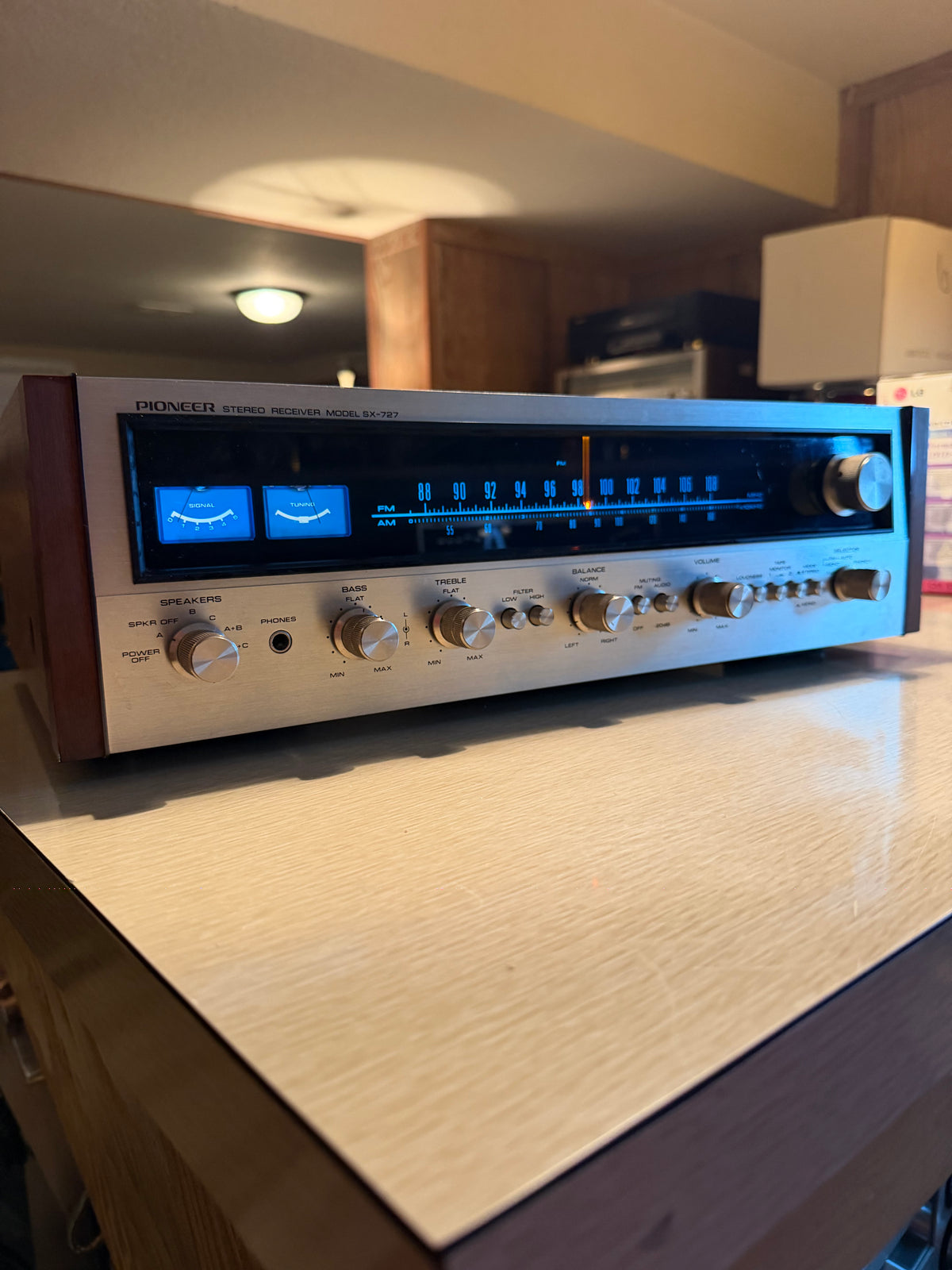 Near Mint Serviced Pioneer SX-727 Vintage Stereo Receiver With OEM Box Beauty🎶