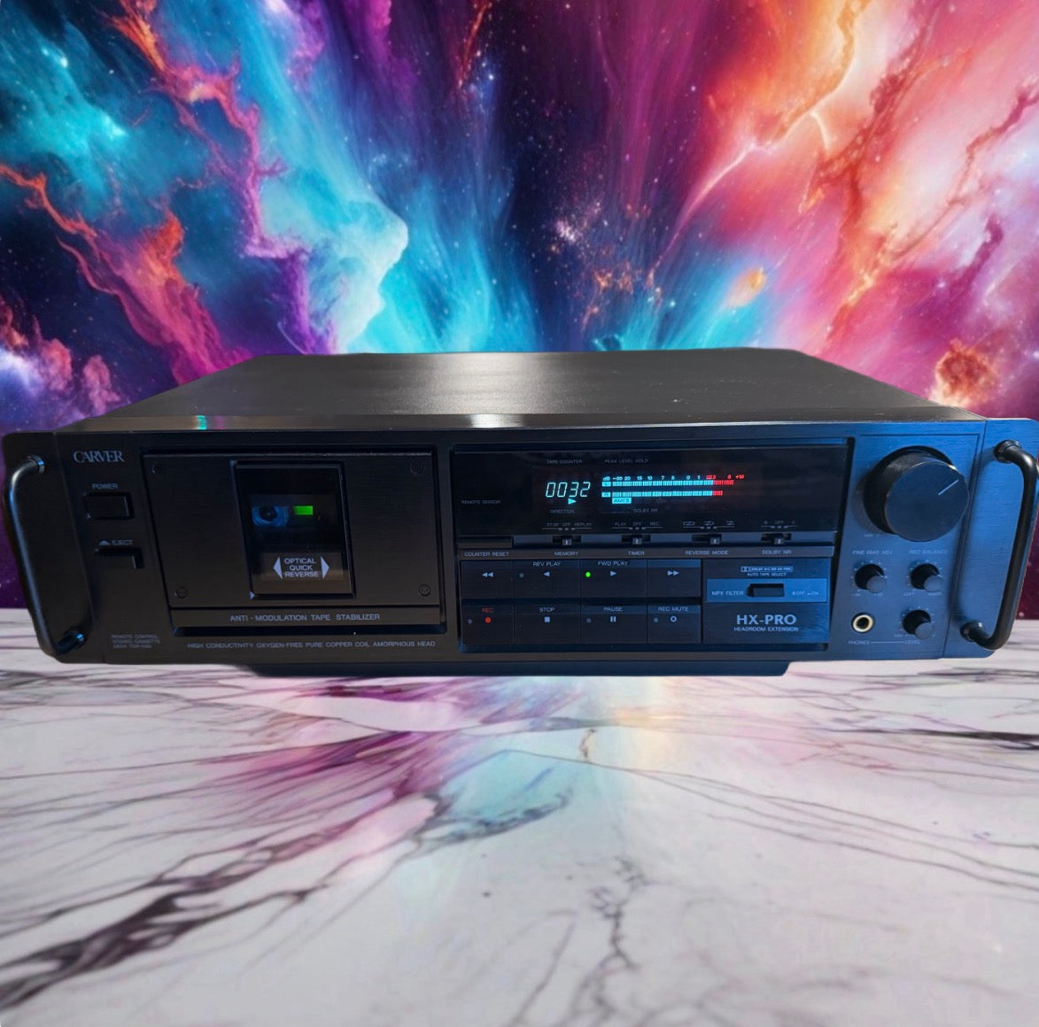 Carver TDR-1500 HX-Pro Cassette Deck High Fidelity Freshly Serviced Rare Beaut🎶
