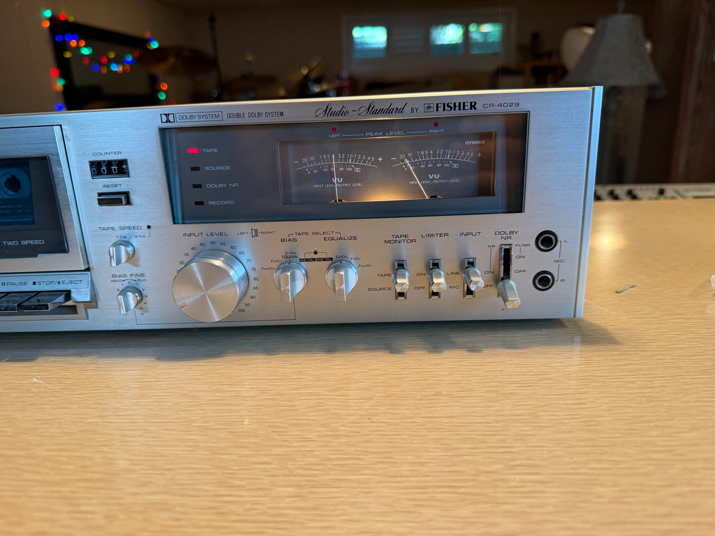 Vintage Fisher CR-4029 3 Head High Fidelity Cassette Tape Deck Tested Plays Tape