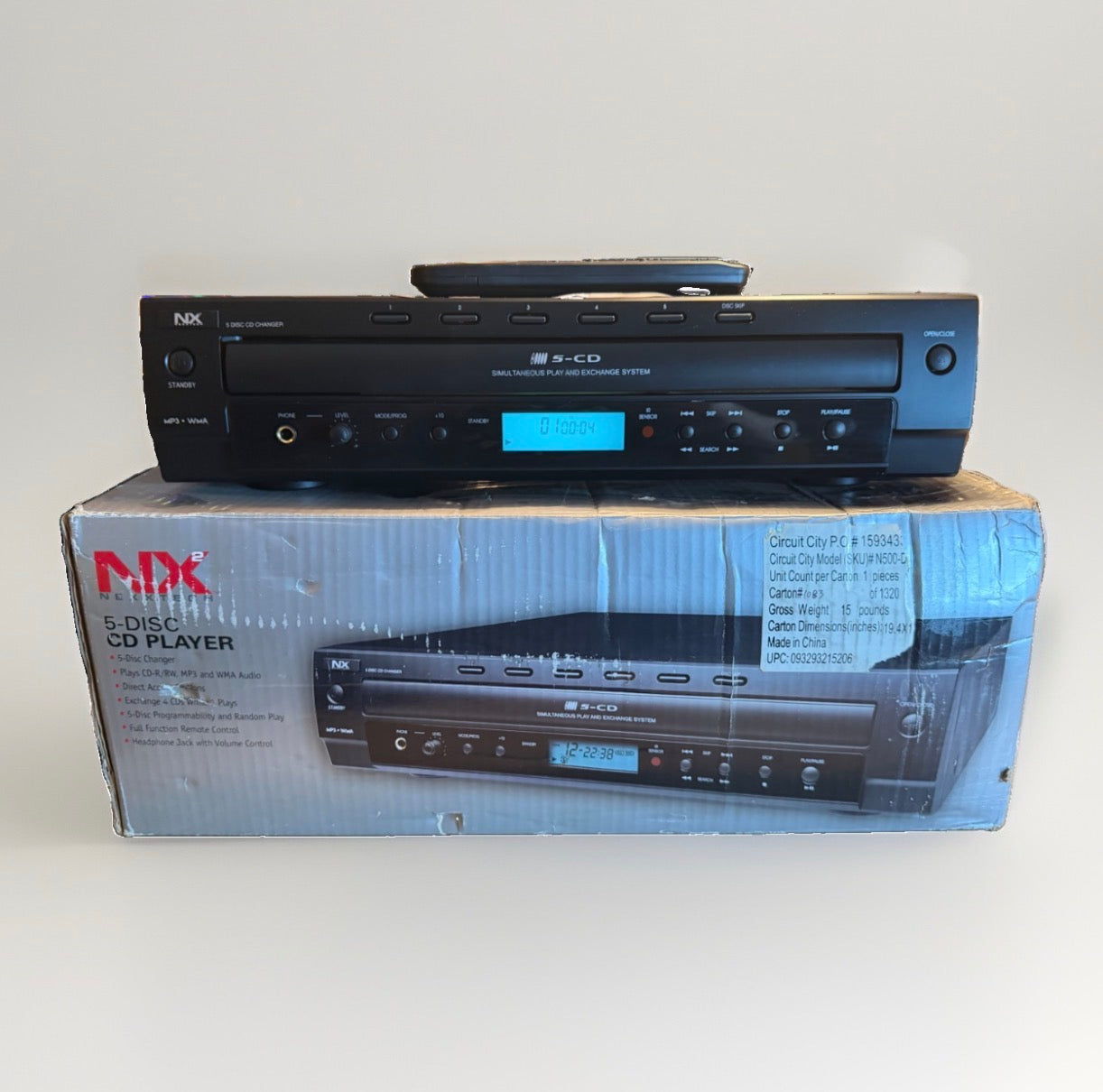Nexxtech NX N500D 5 Disc CD Changer high fidelity MINT Open box rare V Rare!