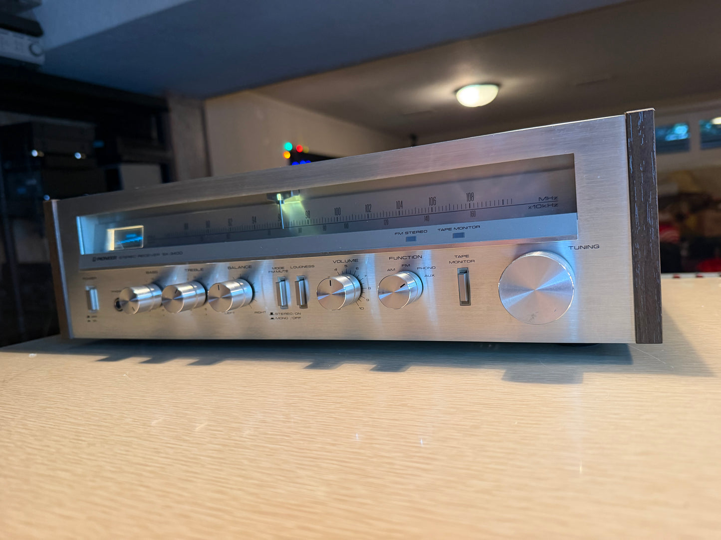 Vintage Pioneer SX-3400 AM/FM Stereo Receiver Tested Freshly Serviced Excellent!