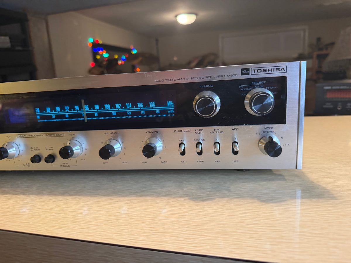 Vintage Toshiba SA-500 2-Channel Stereo Receiver Fully Tested Works Great Rare🔥