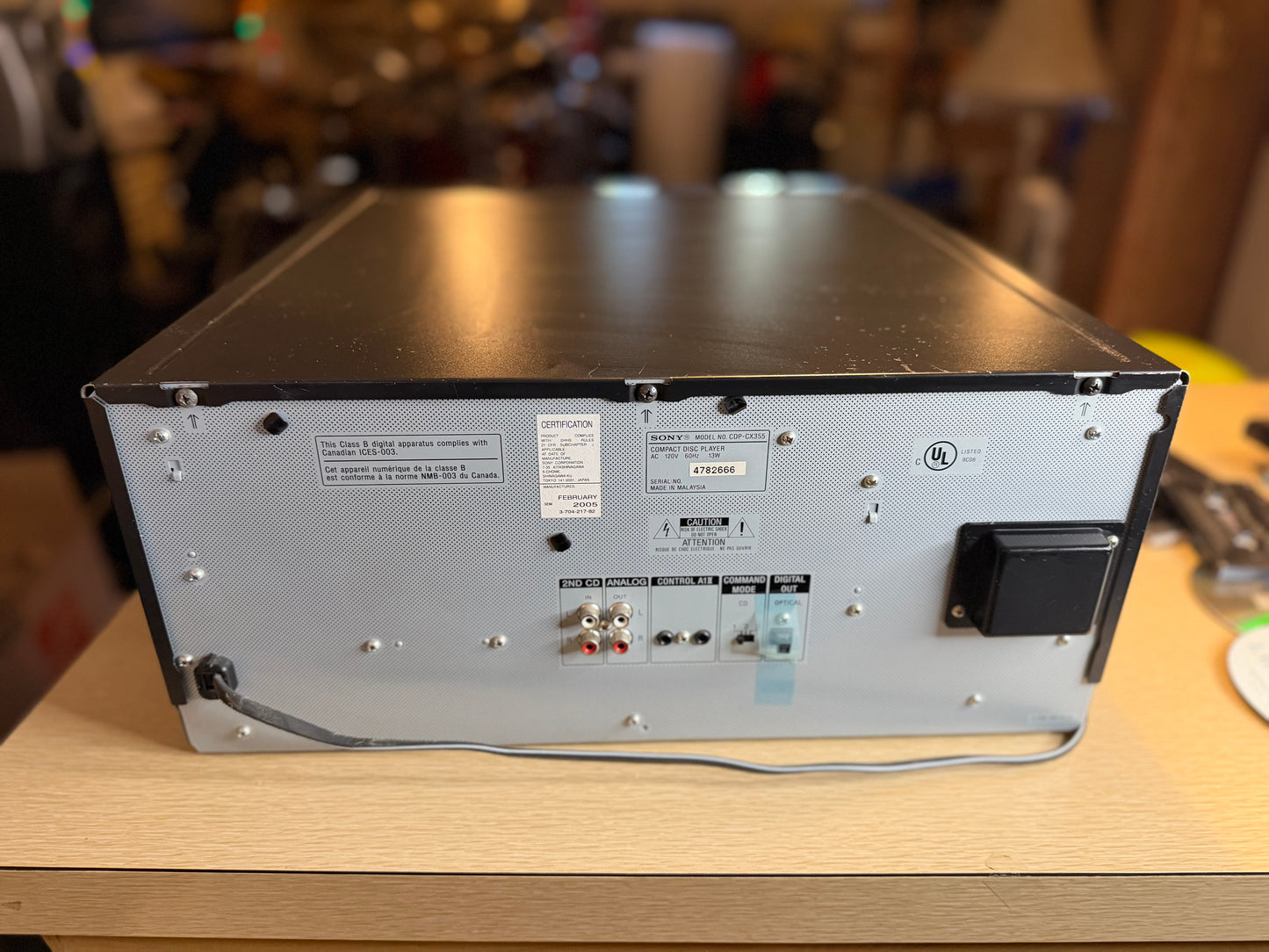 Sony Mega Storage 300 Disc CD Changer/Player CDP-CX355 + Remote - New Belts!