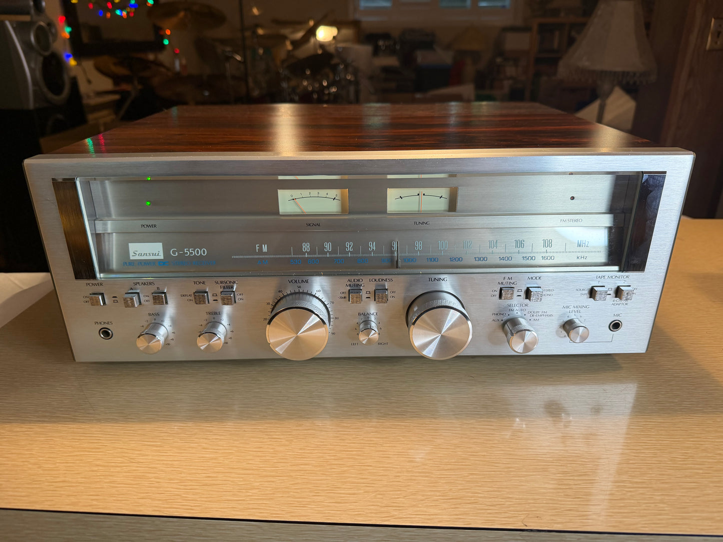 Sansui G-5500 Pure Power Amp Japan REFINISHED FULL FRESH SERVICE BULBS REPLACED!