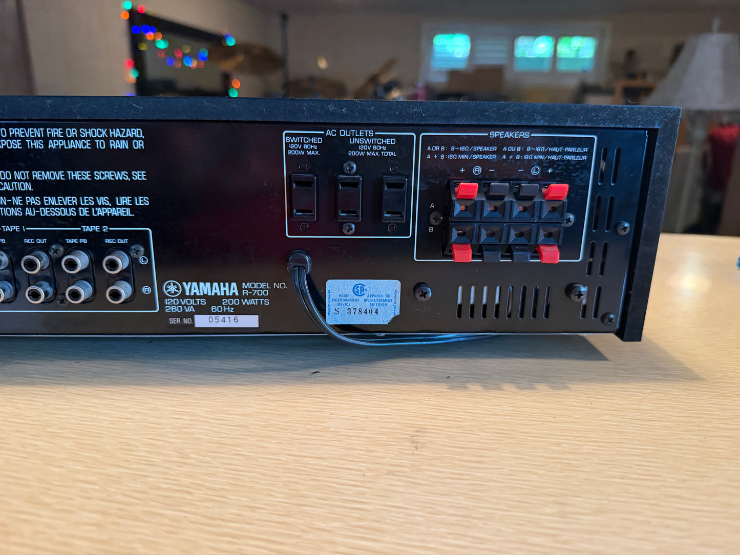 Vintage Yamaha R-700 Natural Sound Stereo Receiver Near Mint Fresh Service Rare!
