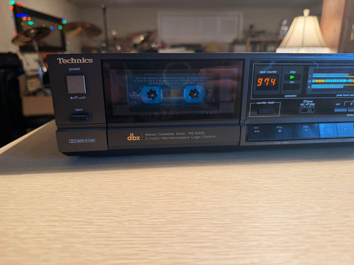 Technics RS-B405 Stereo Cassette Deck Full Fresh Service DBX Fully Operational🎶