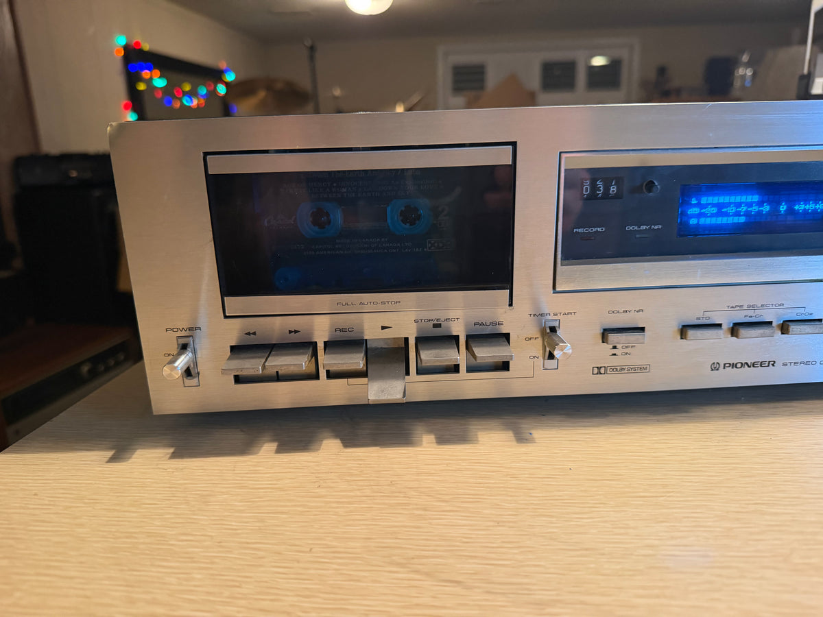 Serviced  Pioneer CT-F600 Stereo Cassette Tape Deck Audiophile Blue Line V Rare!
